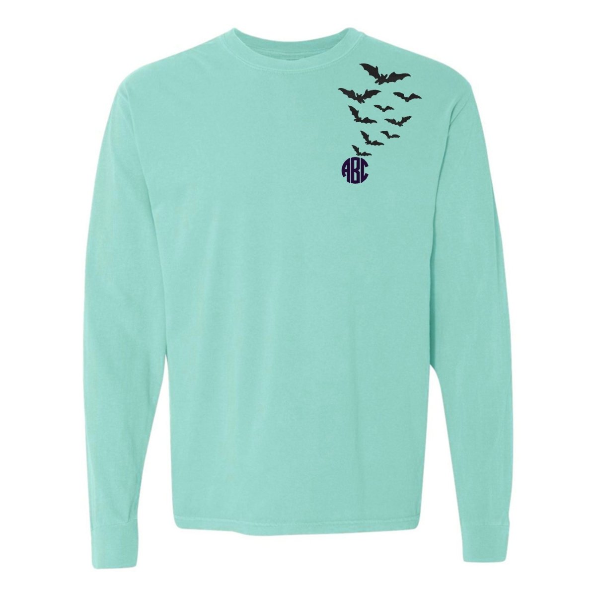 Monogrammed 'Bats' Long Sleeve T-Shirt - United Monograms