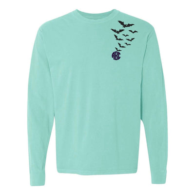Monogrammed 'Bats' Long Sleeve T-Shirt - United Monograms
