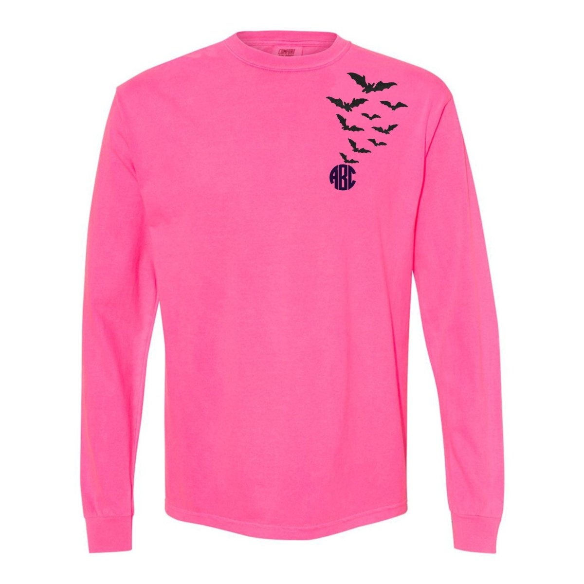 Monogrammed 'Bats' Long Sleeve T-Shirt - United Monograms