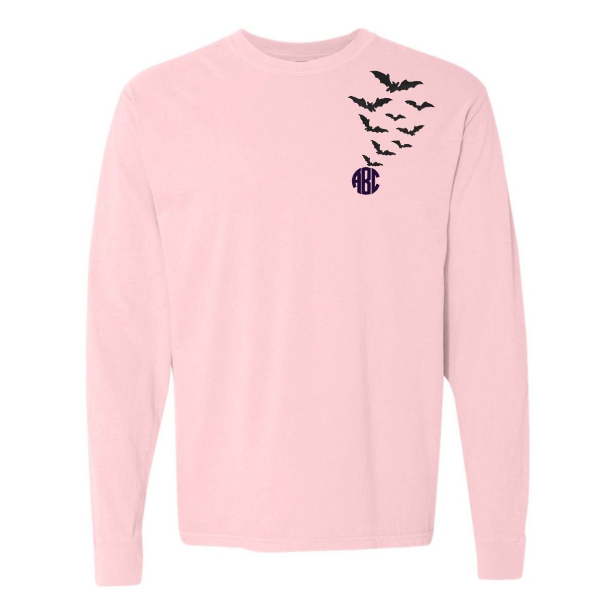 Monogrammed 'Bats' Long Sleeve T-Shirt - United Monograms