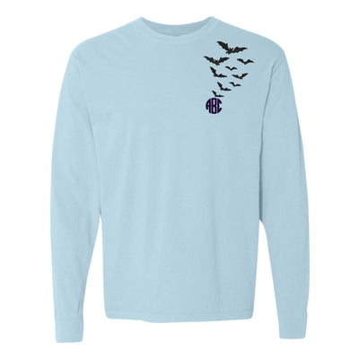 Monogrammed 'Bats' Long Sleeve T-Shirt - United Monograms