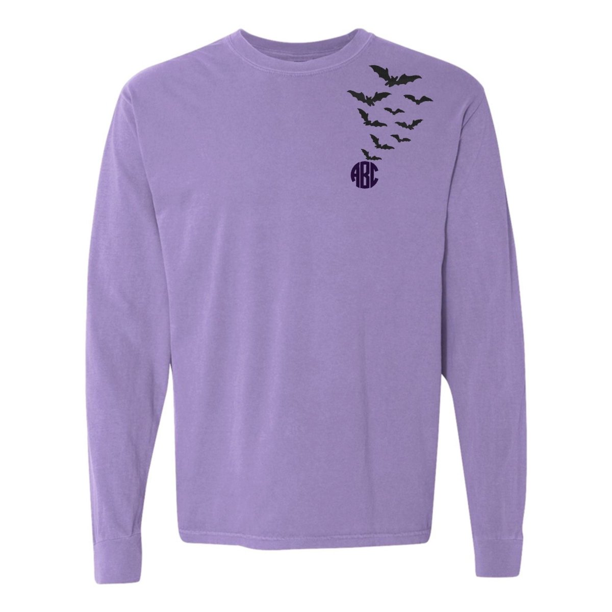 Monogrammed 'Bats' Long Sleeve T-Shirt - United Monograms