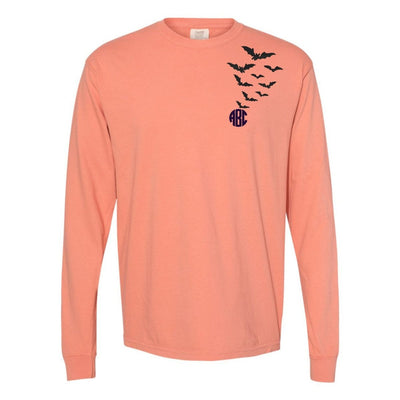 Monogrammed 'Bats' Long Sleeve T-Shirt - United Monograms
