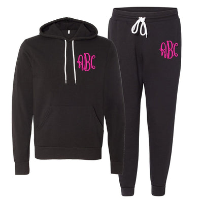 Monogrammed Bella + Canvas Hoodie & Jogger Set - United Monograms