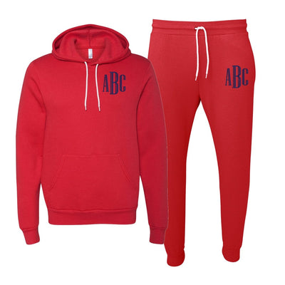 Monogrammed Bella + Canvas Hoodie & Jogger Set - United Monograms
