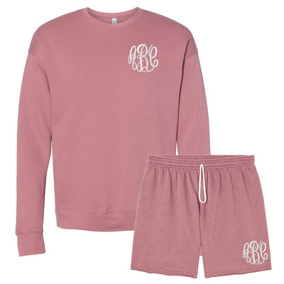 Monogrammed Bella + Canvas Shorts Set - United Monograms