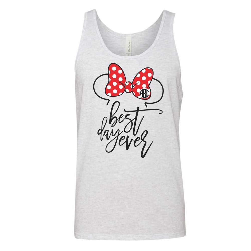 Monogrammed 'Best Day Ever' Premium Tank Top - United Monograms