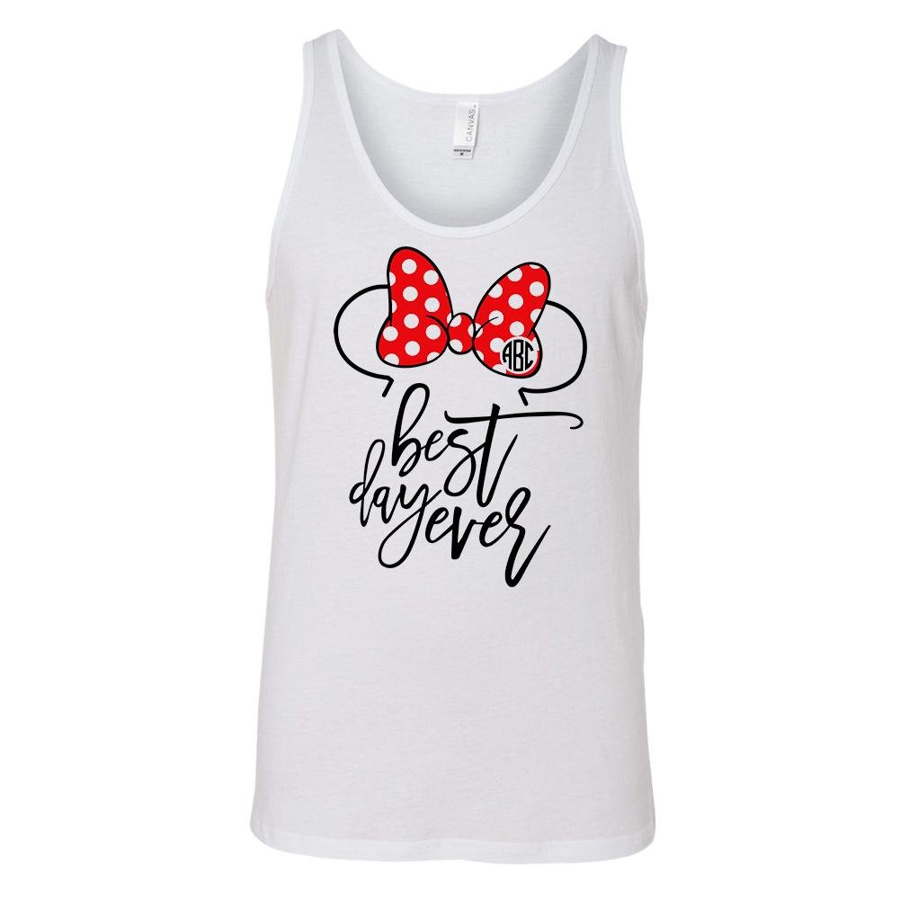 Monogrammed 'Best Day Ever' Premium Tank Top - United Monograms