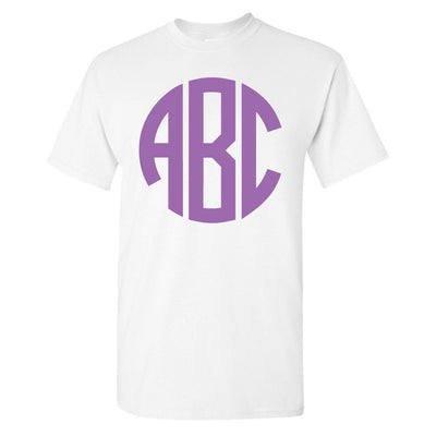 Monogrammed Big Print Basic T-Shirt - United Monograms
