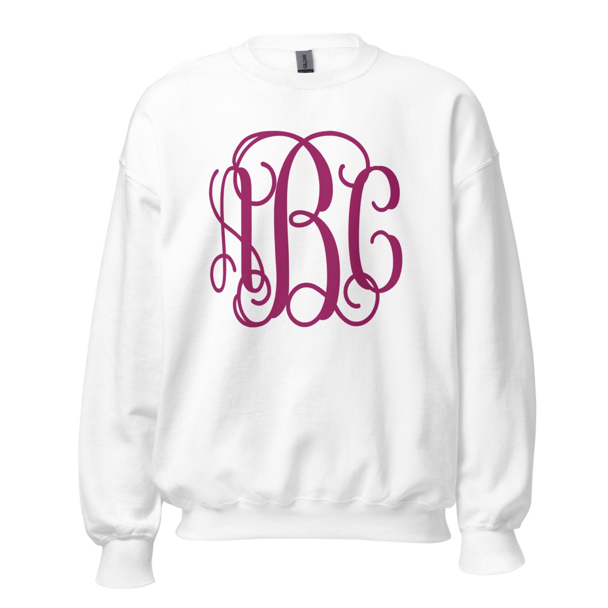 Monogrammed Big Print Crewneck Sweatshirt - United Monograms