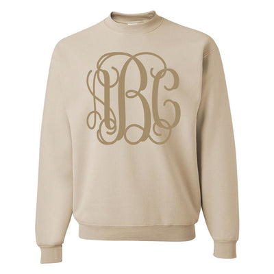 Monogrammed Big Print Crewneck Sweatshirt - United Monograms