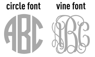 Monogrammed Big Print Tote Bag - United Monograms