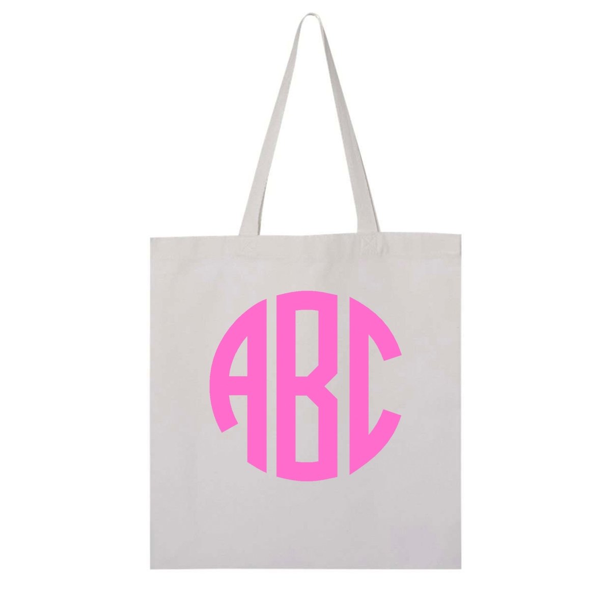 Monogrammed Big Print Tote Bag - United Monograms