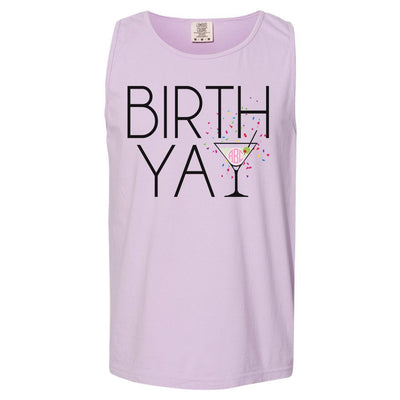 Monogrammed 'Birth-Yay' Comfort Colors Tank Top - United Monograms
