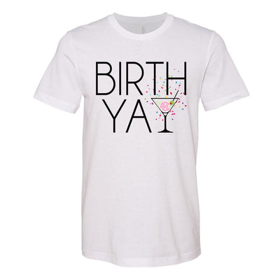 Monogrammed 'Birth-Yay' Premium T-Shirt - United Monograms