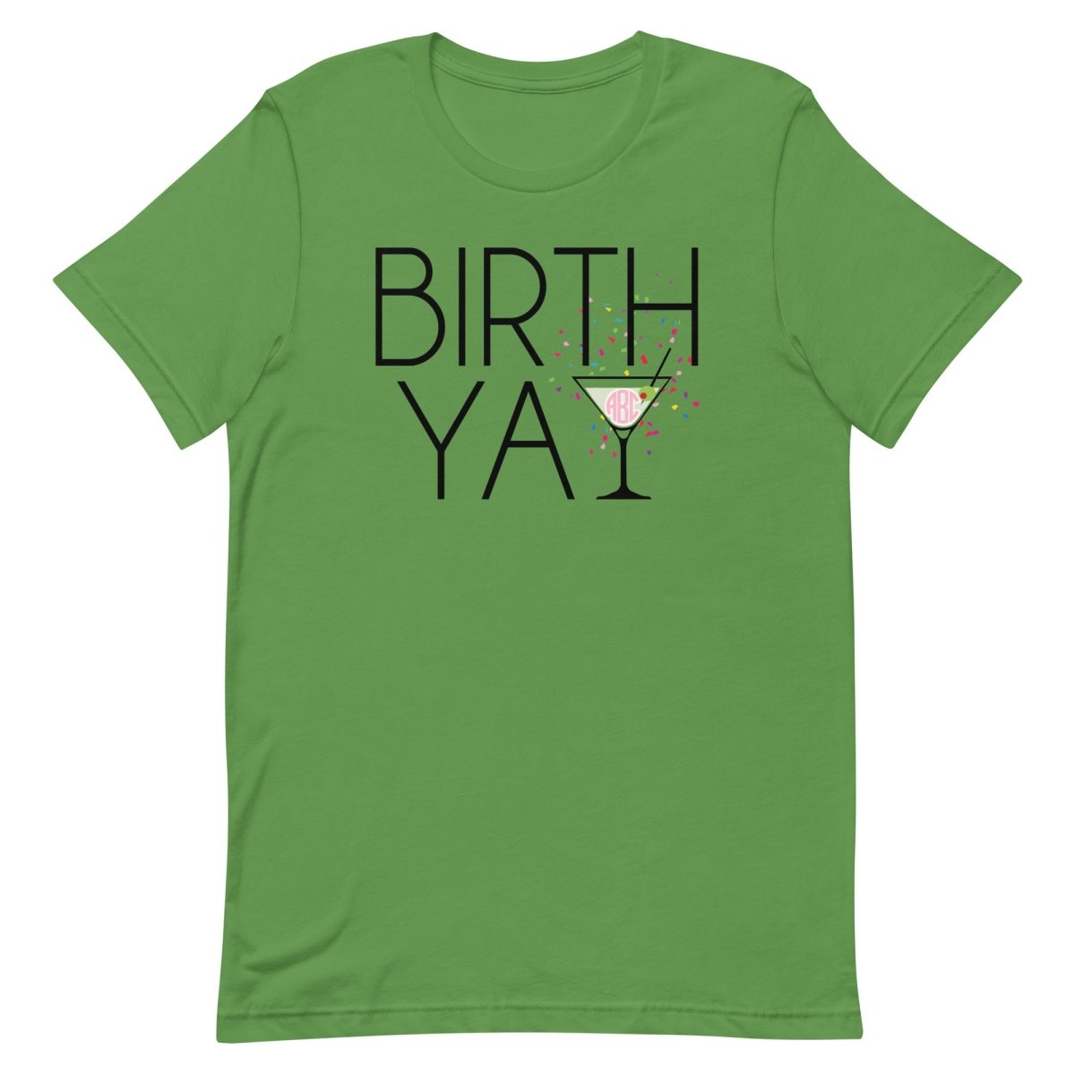 Monogrammed 'Birth-Yay' Premium T-Shirt - United Monograms