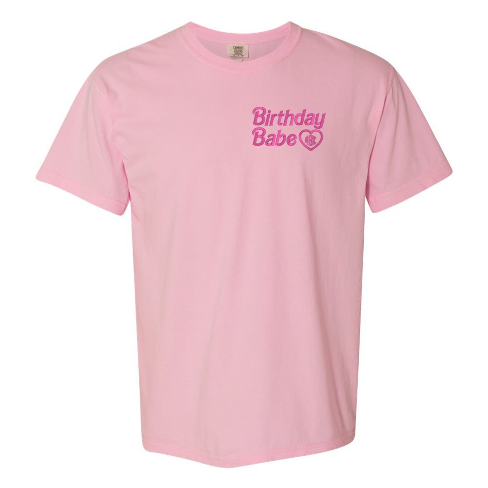 Monogrammed Birthday Babe Comfort Colors T-Shirt - United Monograms
