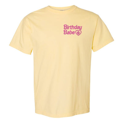Monogrammed Birthday Babe Comfort Colors T-Shirt - United Monograms