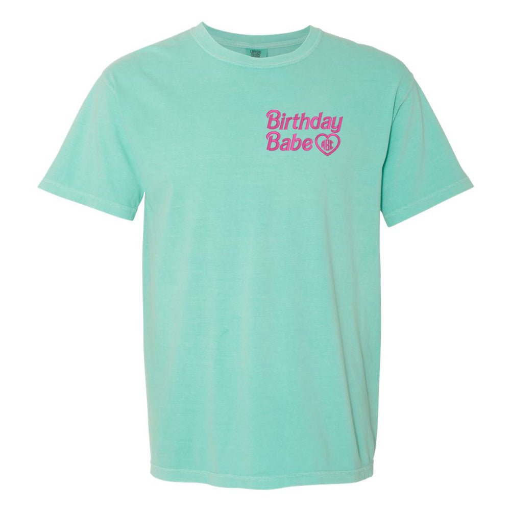 Monogrammed Birthday Babe Comfort Colors T-Shirt - United Monograms