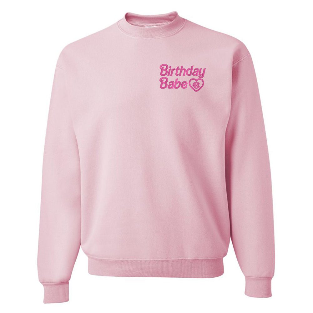 Monogrammed Birthday Babe Crewneck Sweatshirt - United Monograms