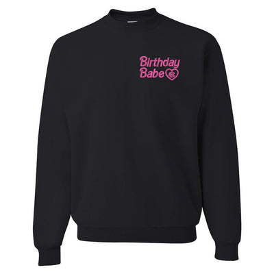 Monogrammed Birthday Babe Crewneck Sweatshirt - United Monograms