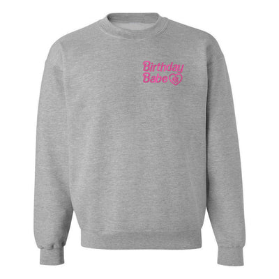 Monogrammed Birthday Babe Crewneck Sweatshirt - United Monograms