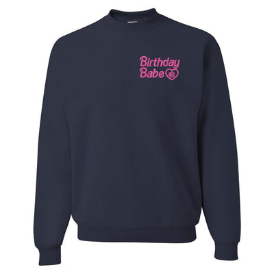 Monogrammed Birthday Babe Crewneck Sweatshirt - United Monograms