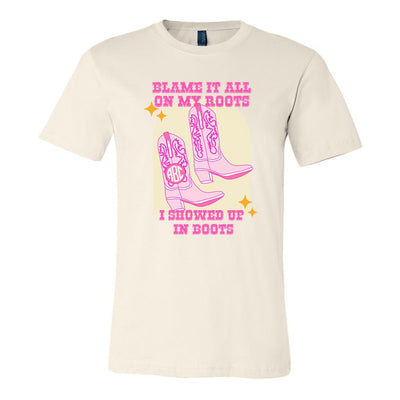 Monogrammed 'Blame It On My Roots' Premium T-Shirt - United Monograms
