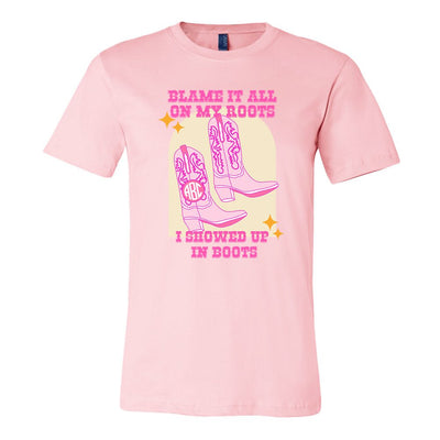 Monogrammed 'Blame It On My Roots' Premium T-Shirt - United Monograms