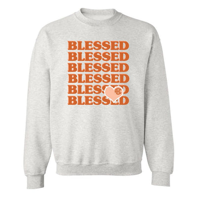 Monogrammed 'Blessed' Crewneck Sweatshirt - United Monograms