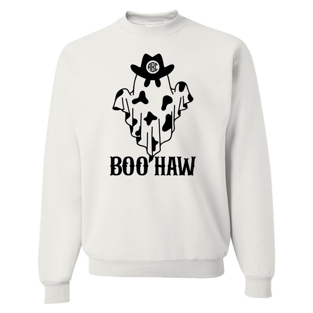 Monogrammed 'Boo-Haw' Crewneck Sweatshirt - United Monograms
