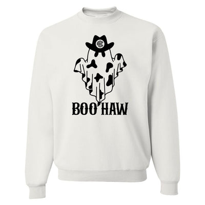 Monogrammed 'Boo-Haw' Crewneck Sweatshirt - United Monograms
