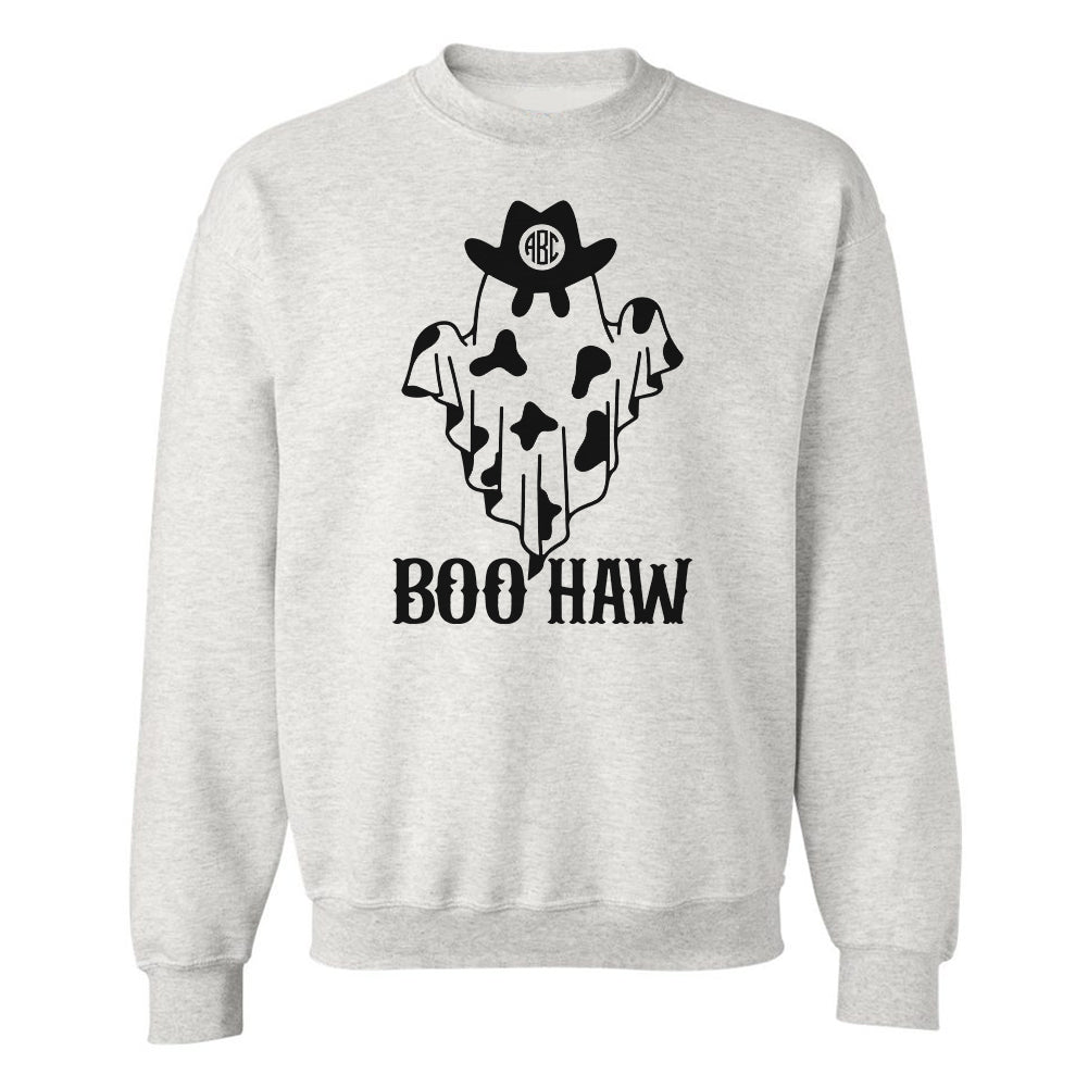 Monogrammed 'Boo-Haw' Crewneck Sweatshirt - United Monograms