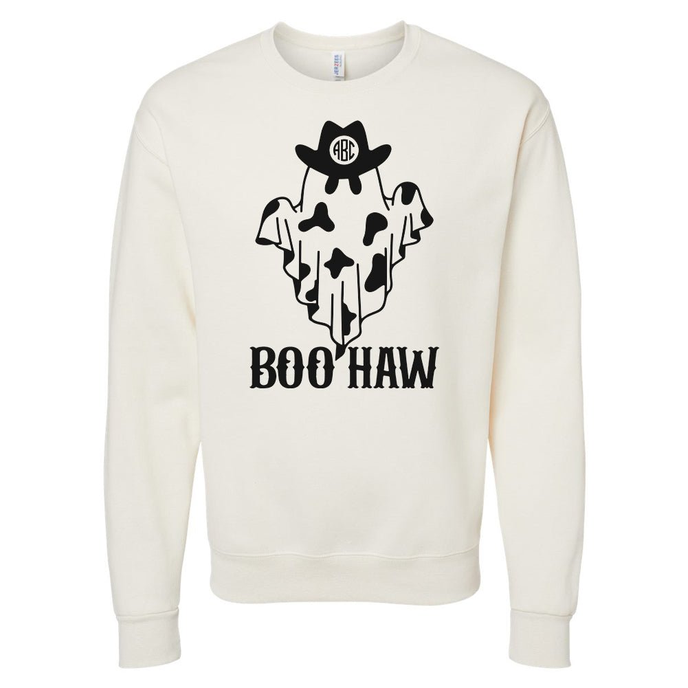Monogrammed 'Boo-Haw' Crewneck Sweatshirt - United Monograms
