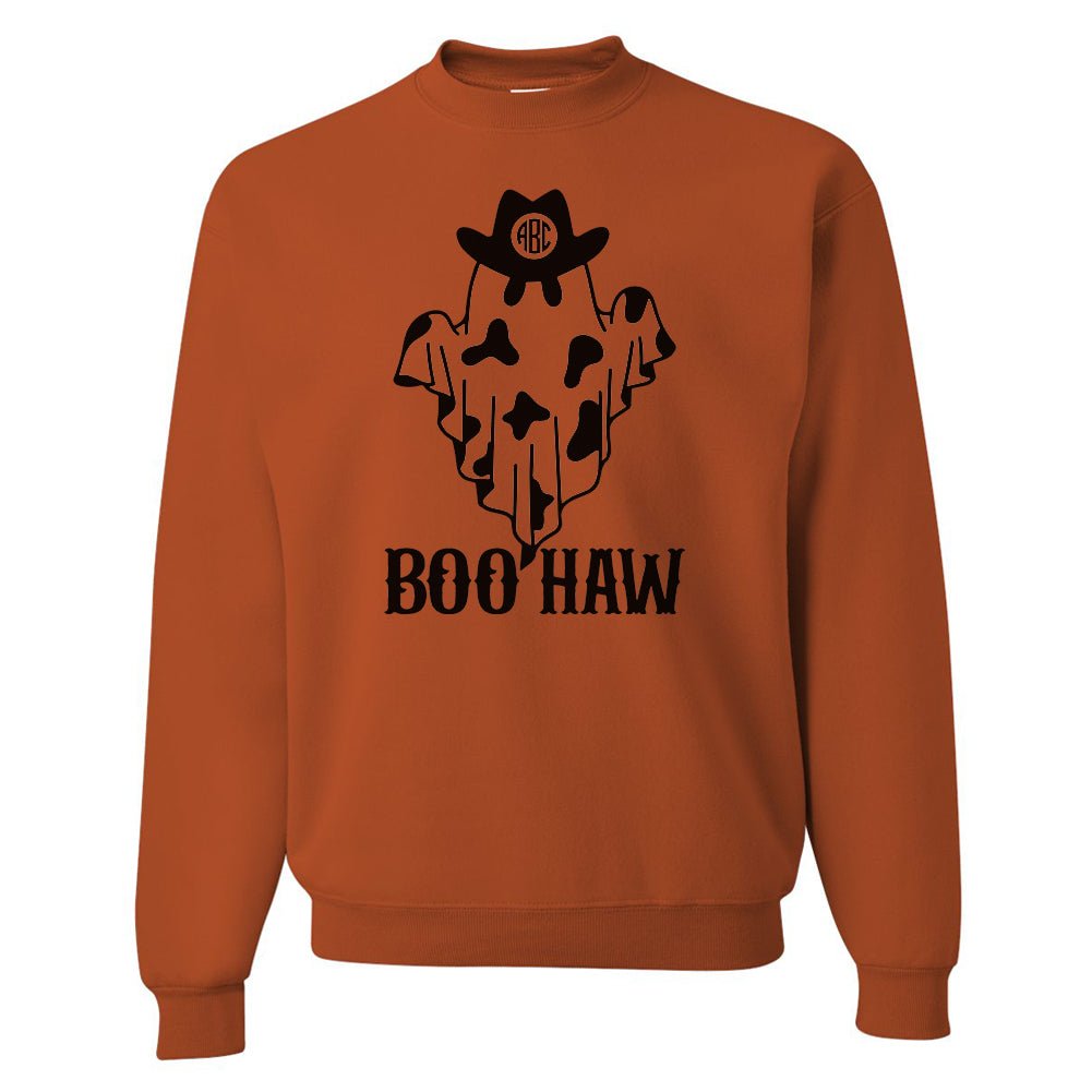 Monogrammed 'Boo-Haw' Crewneck Sweatshirt - United Monograms