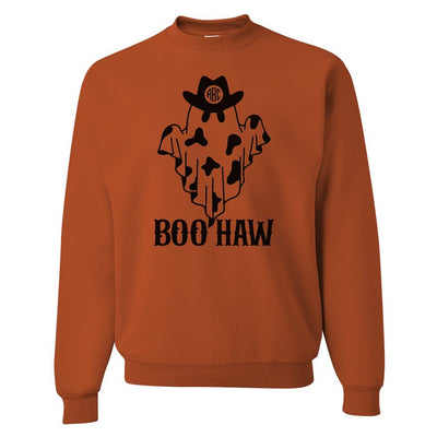 Monogrammed 'Boo-Haw' Crewneck Sweatshirt - United Monograms
