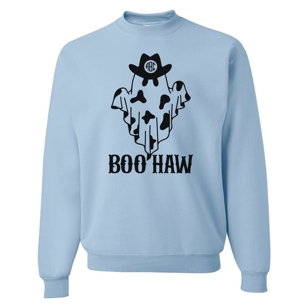 Monogrammed 'Boo-Haw' Crewneck Sweatshirt - United Monograms