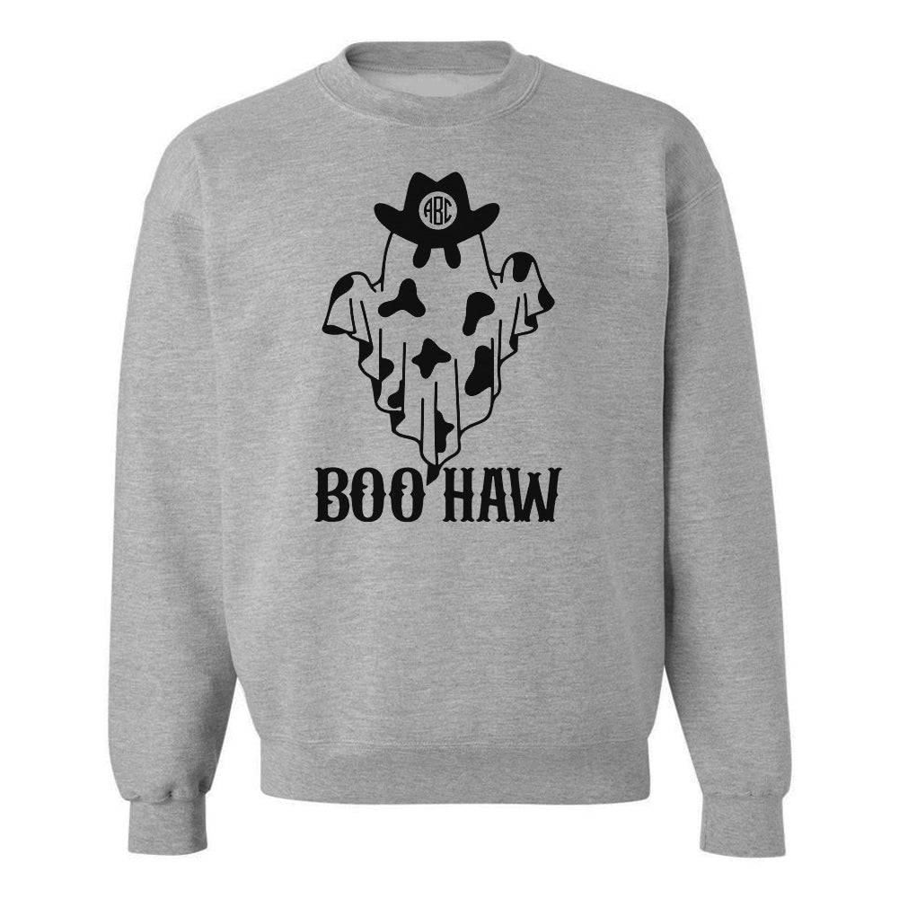 Monogrammed 'Boo-Haw' Crewneck Sweatshirt - United Monograms