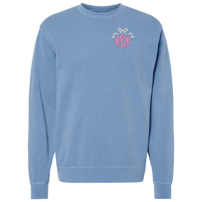 Monogrammed 'Bow' Cozy Crew - United Monograms