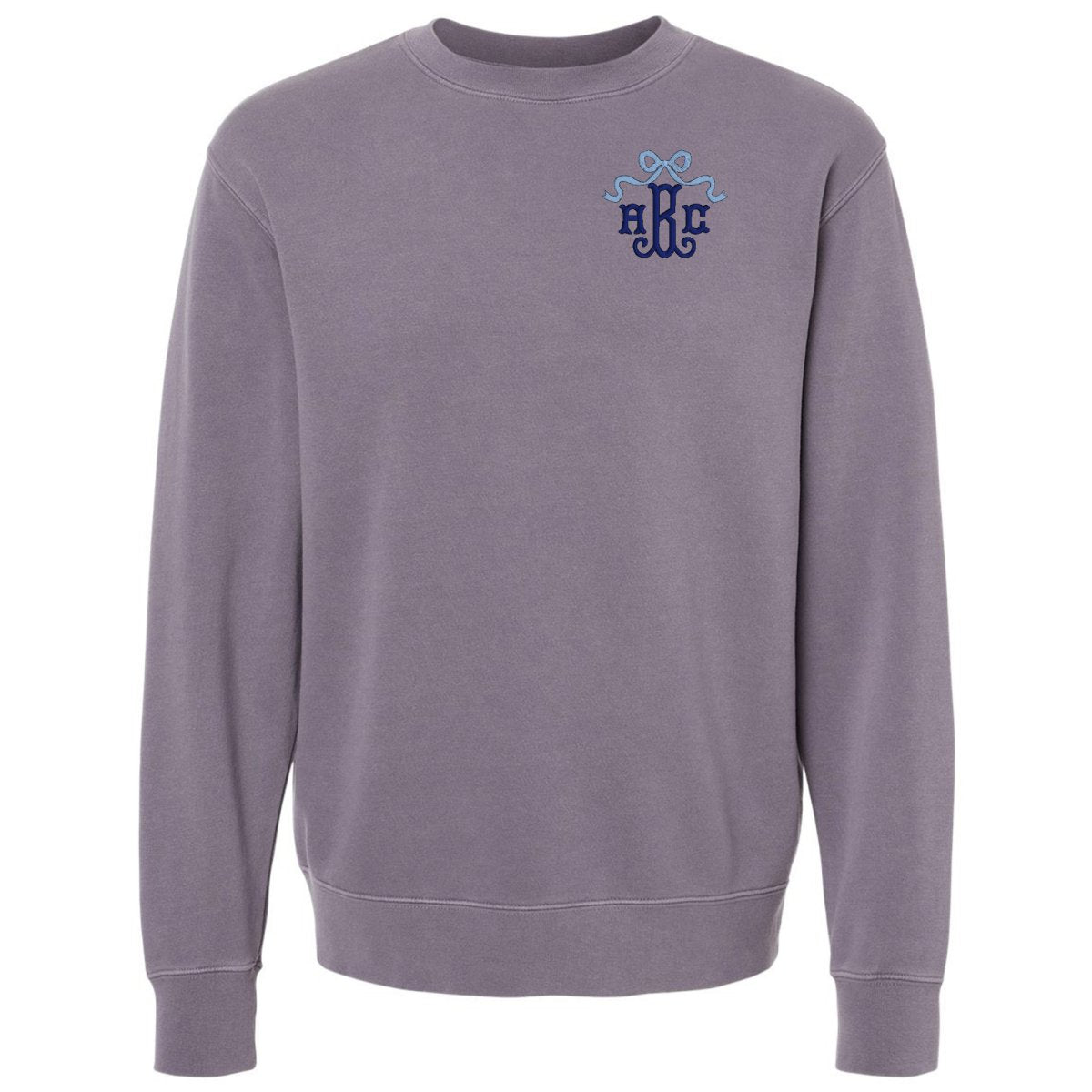 Monogrammed 'Bow' Cozy Crew - United Monograms