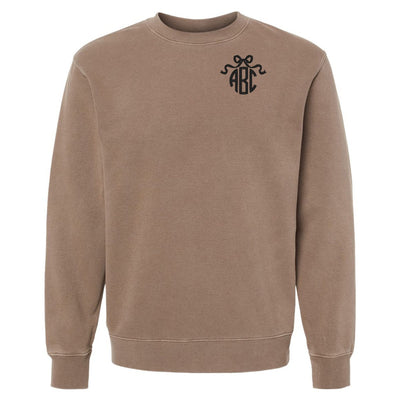 Monogrammed 'Bow' Cozy Crew - United Monograms