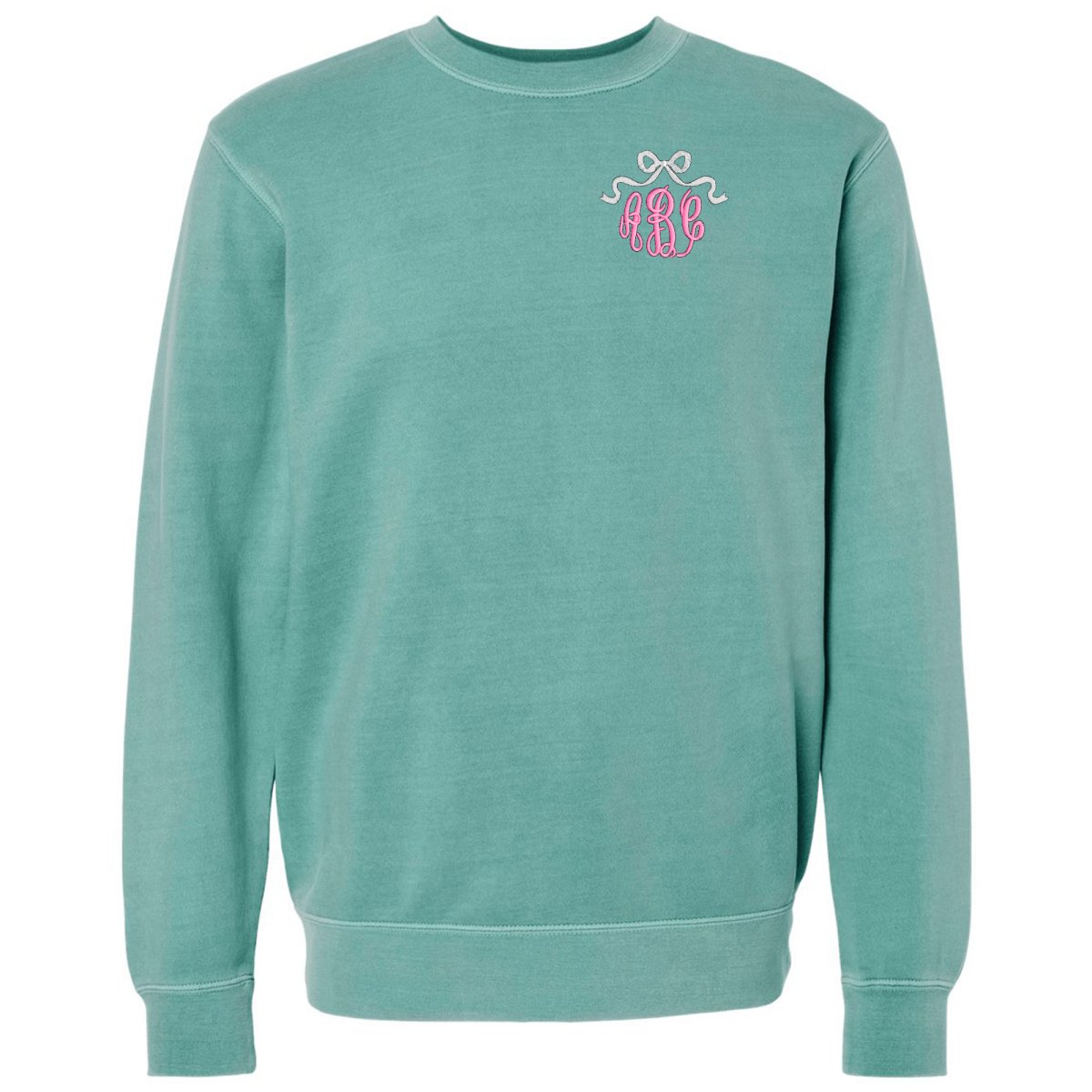 Monogrammed 'Bow' Cozy Crew - United Monograms