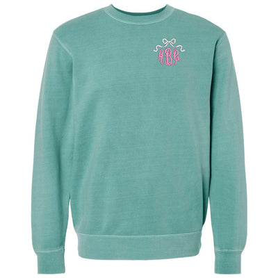 Monogrammed 'Bow' Cozy Crew - United Monograms