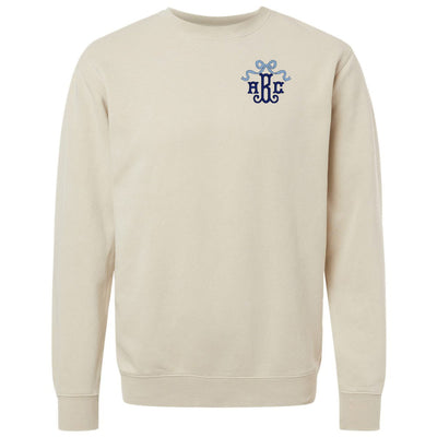 Monogrammed 'Bow' Cozy Crew - United Monograms