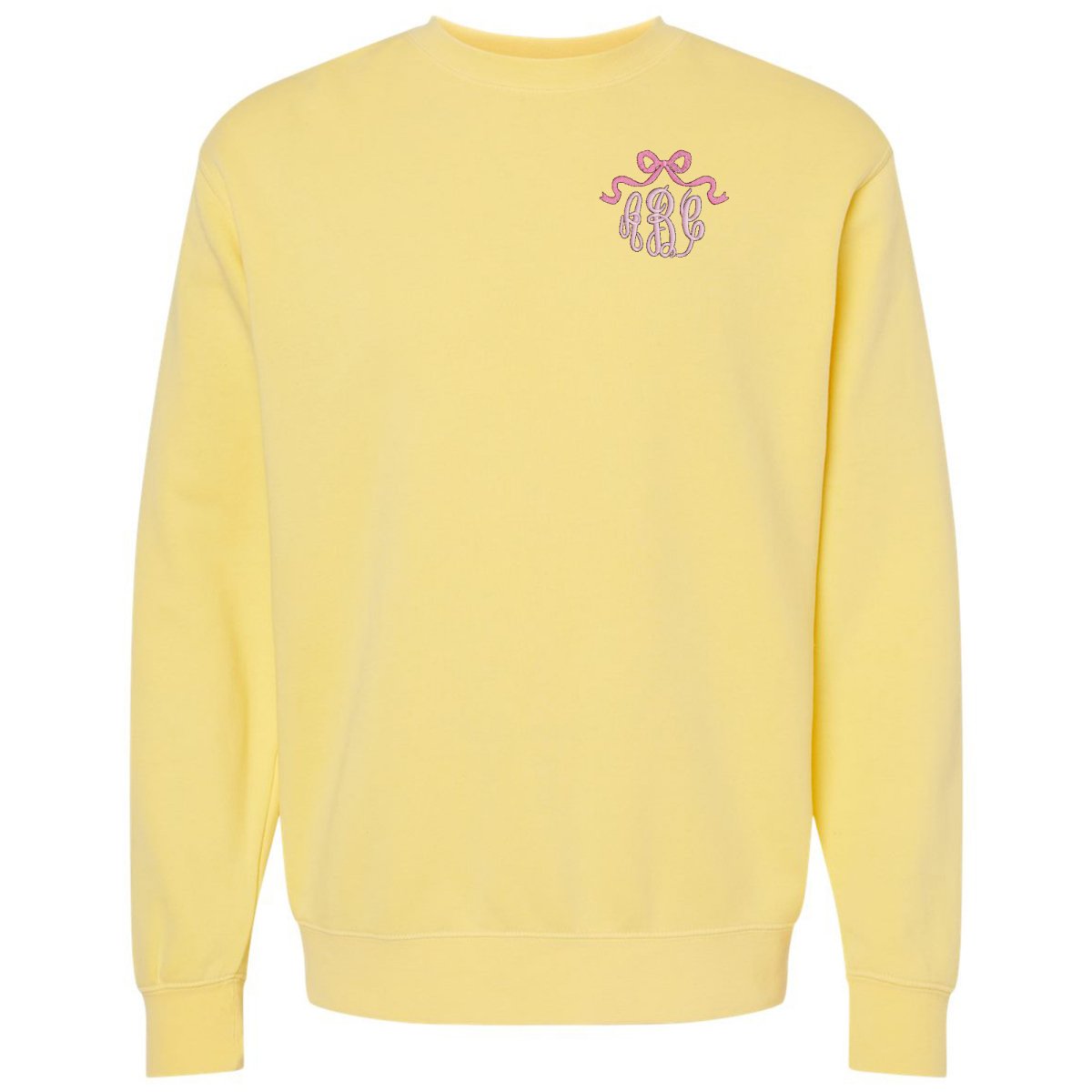 Monogrammed 'Bow' Cozy Crew - United Monograms