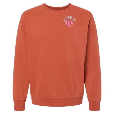 Monogrammed 'Bow' Cozy Crew - United Monograms