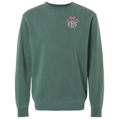Monogrammed 'Bow' Cozy Crew - United Monograms