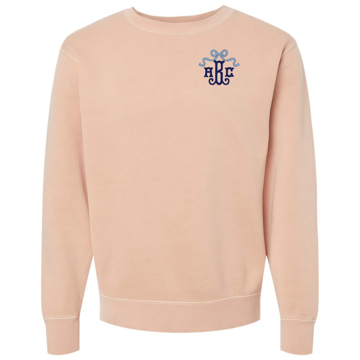 Monogrammed 'Bow' Cozy Crew - United Monograms