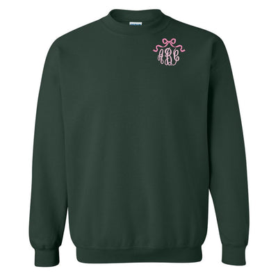 Monogrammed 'Bow' Crewneck Sweatshirt - United Monograms
