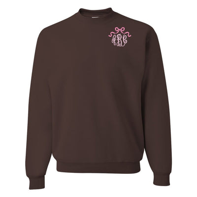 Monogrammed 'Bow' Crewneck Sweatshirt - United Monograms